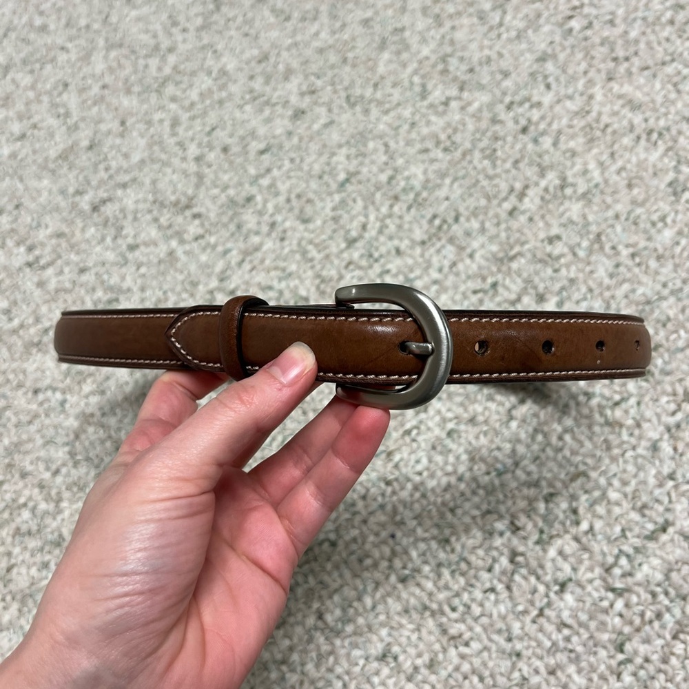 Audrey Talbott Brown Genuine Leather Belt